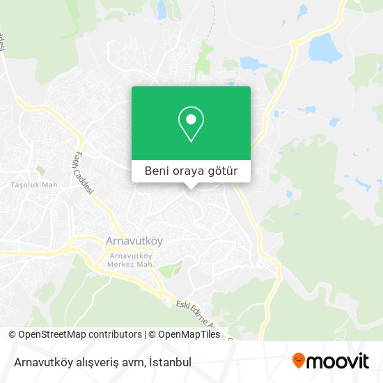 Arnavutköy alışveriş avm harita