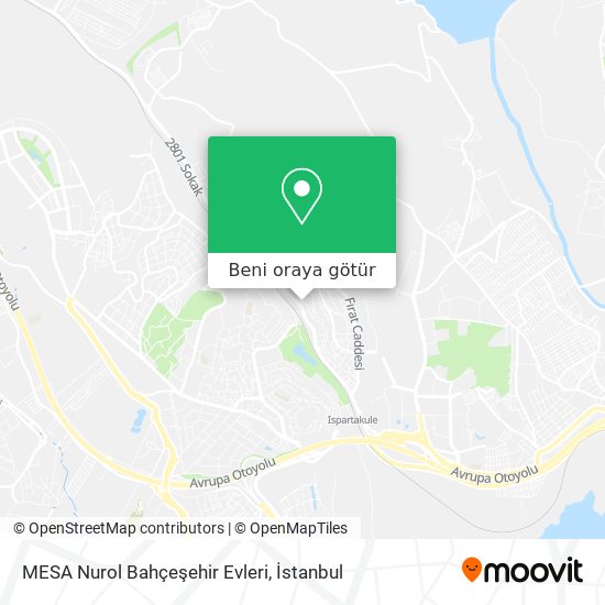 MESA Nurol Bahçeşehir Evleri harita