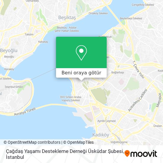 Çağdaş Yaşamı Destekleme Derneği Üsküdar Şubesi harita