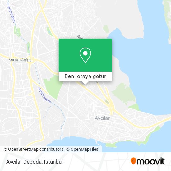 Avcılar Depoda harita
