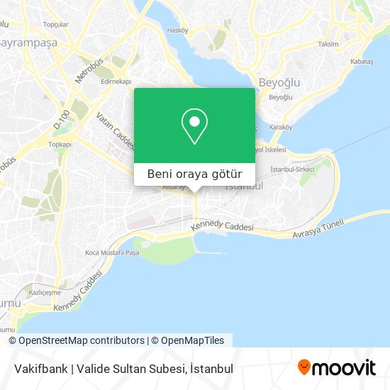Vakifbank | Valide Sultan Subesi harita
