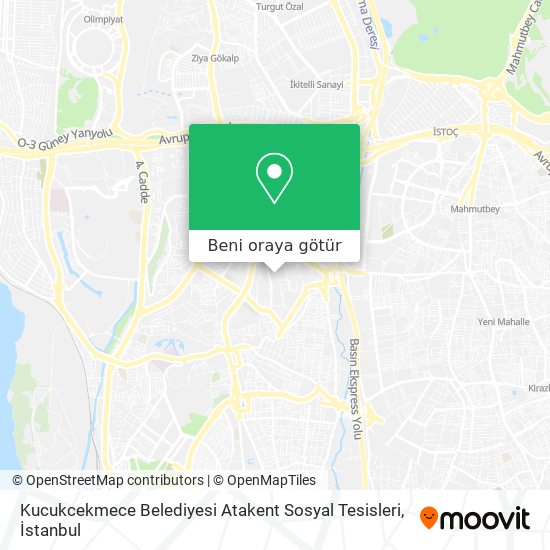 Kucukcekmece Belediyesi Atakent Sosyal Tesisleri harita