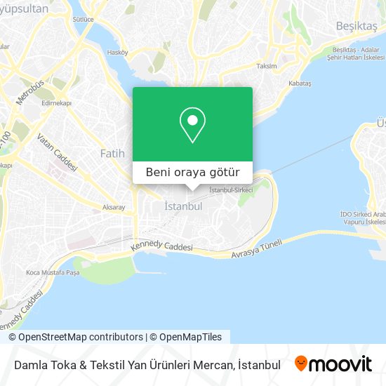 Damla Toka & Tekstil Yan Ürünleri Mercan harita