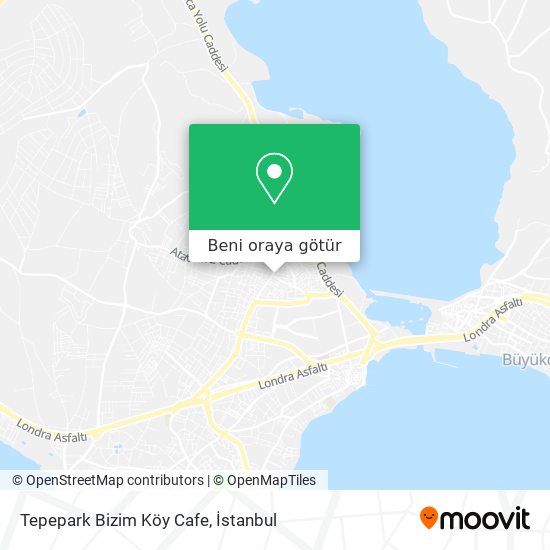 Tepepark Bizim Köy Cafe harita