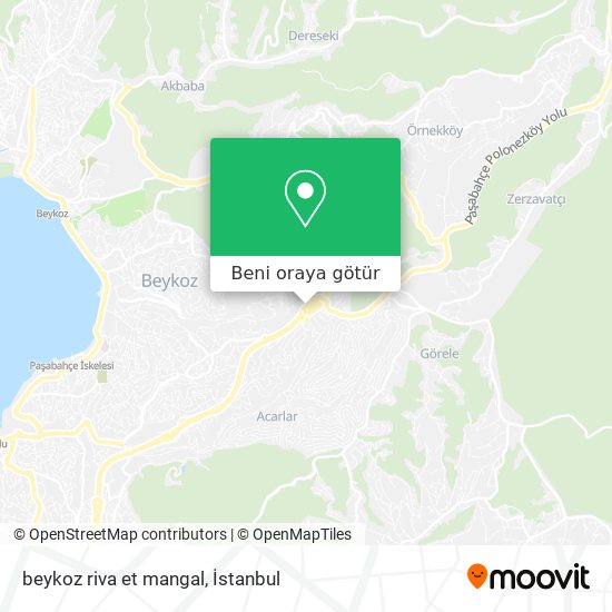 beykoz riva et mangal harita