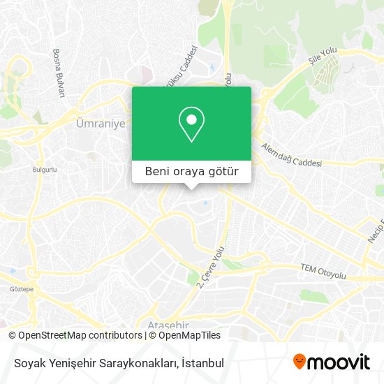 Soyak Yenişehir Saraykonakları harita