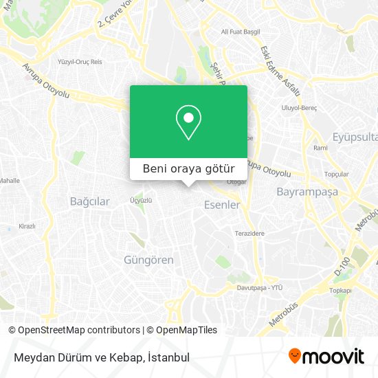 Meydan Dürüm ve Kebap harita