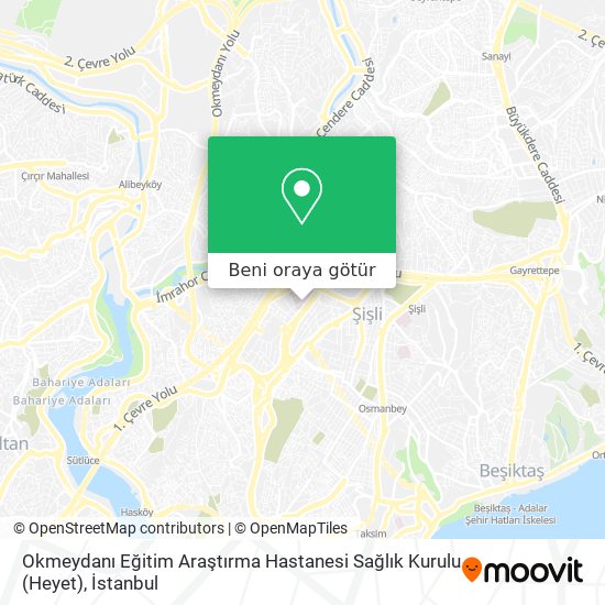 Okmeydanı Eğitim Araştırma Hastanesi Sağlık Kurulu (Heyet) harita