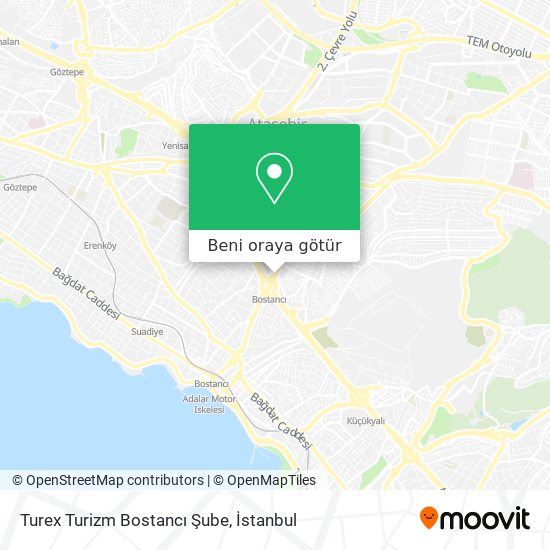 Turex Turizm Bostancı Şube harita