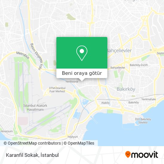 Karanfil Sokak harita
