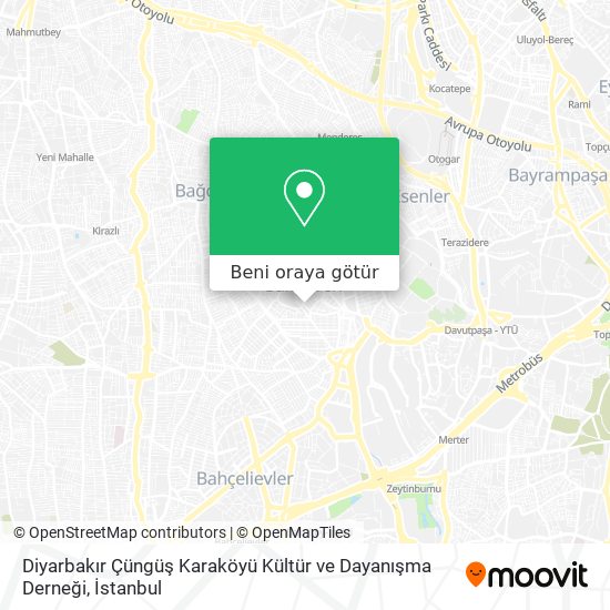 Diyarbakır Çüngüş Karaköyü Kültür ve Dayanışma Derneği harita