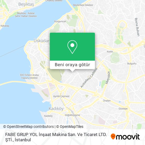 FABE GRUP YOL İnşaat Makina San. Ve Ticaret LTD. ŞTİ. harita