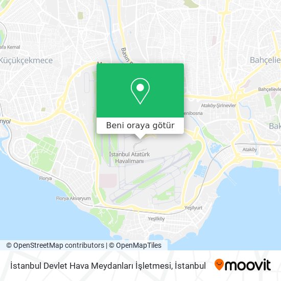 İstanbul Devlet Hava Meydanları İşletmesi harita