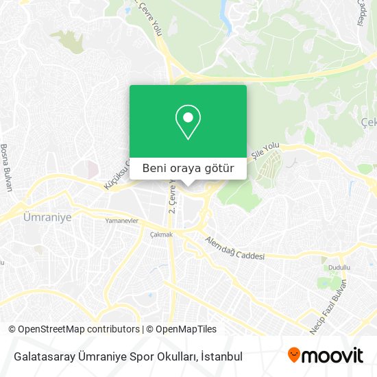 Galatasaray Ümraniye Spor Okulları harita