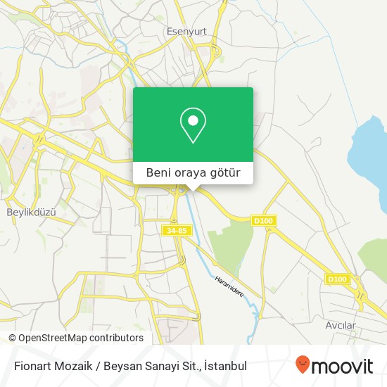 Fionart Mozaik / Beysan Sanayi Sit. harita