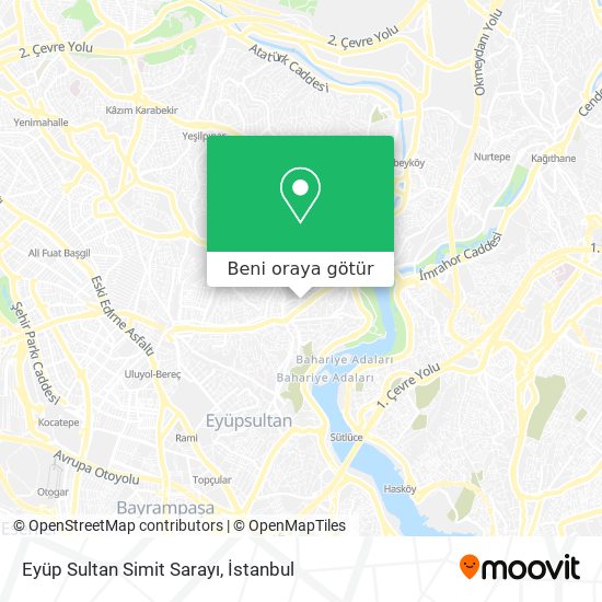 Eyüp Sultan Simit Sarayı harita