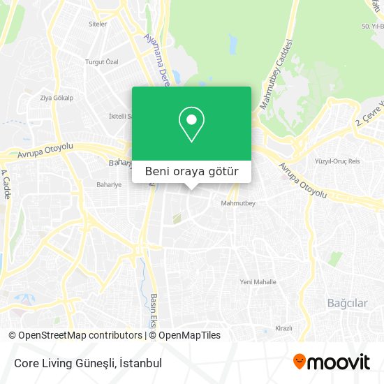 Core Living Güneşli harita