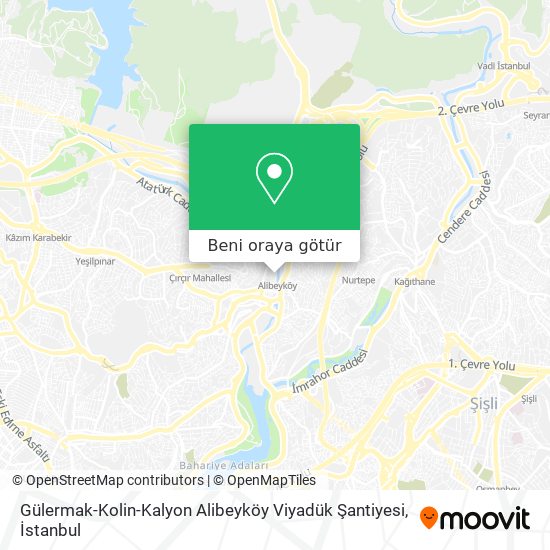 Gülermak-Kolin-Kalyon Alibeyköy Viyadük Şantiyesi harita