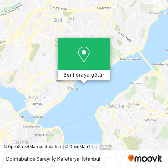 Dolmabahce Sarayı İç Kafeterya harita