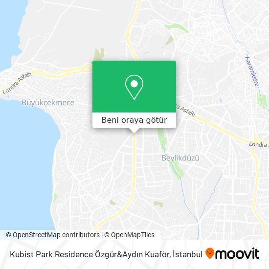 Kubist Park Residence Özgür&Aydın Kuaför harita