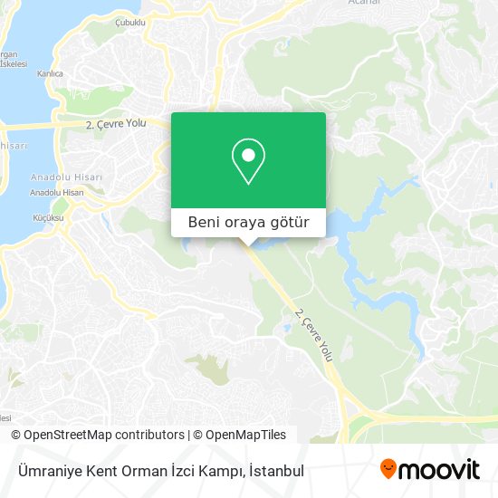 Ümraniye Kent Orman İzci Kampı harita
