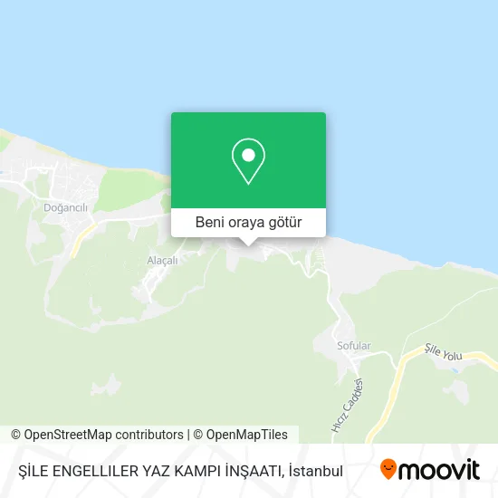 ŞİLE ENGELLILER YAZ KAMPI İNŞAATI harita