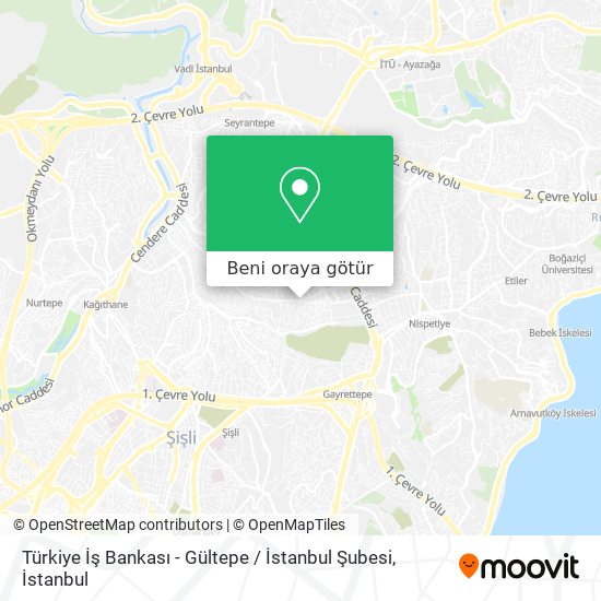 Türkiye İş Bankası - Gültepe / İstanbul Şubesi harita