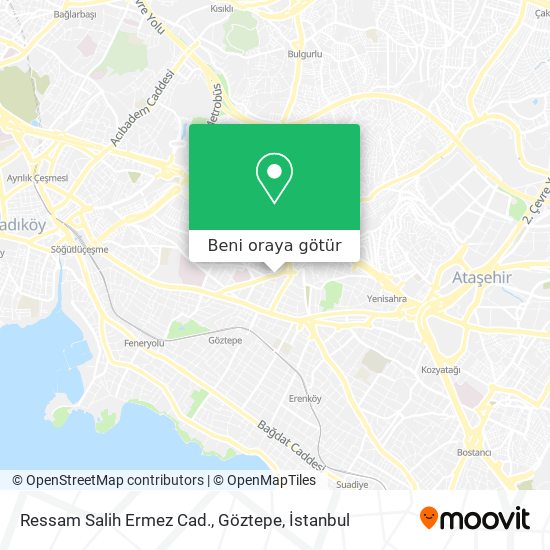 Ressam Salih Ermez Cad., Göztepe harita