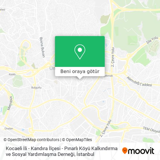 Kocaeli İli - Kandıra İlçesi - Pınarlı Köyü Kalkındırma ve Sosyal Yardımlaşma Derneği harita