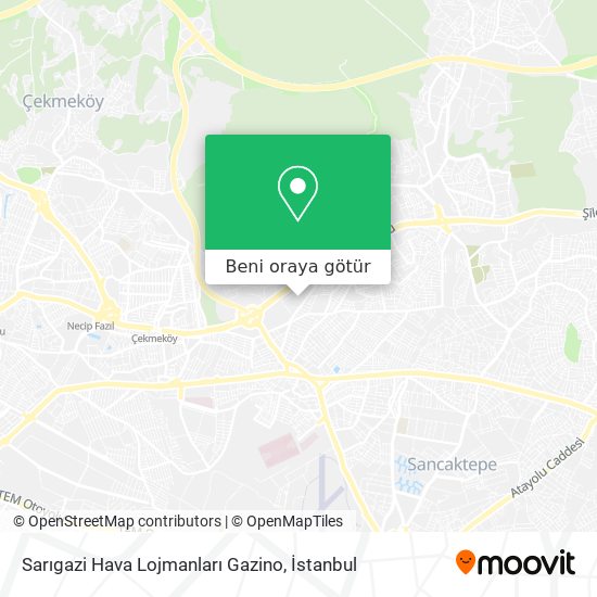 Sarıgazi Hava Lojmanları Gazino harita