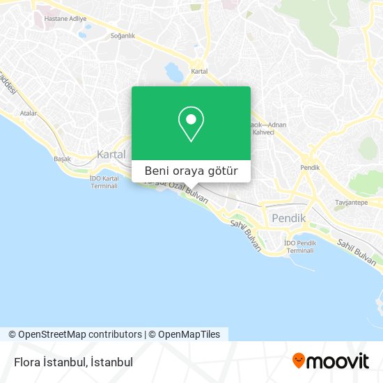 Flora İstanbul harita