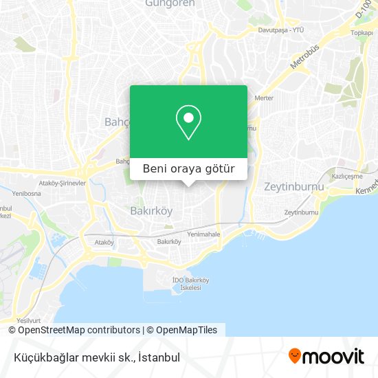 Küçükbağlar mevkii sk. harita