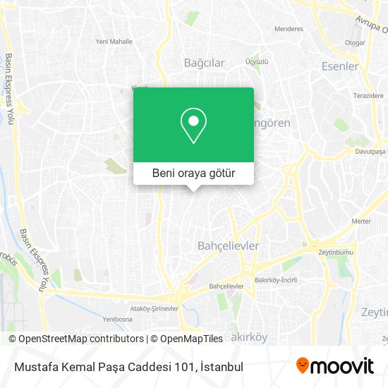 Mustafa Kemal Paşa Caddesi 101 harita