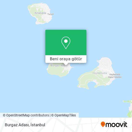 Burgaz Adası harita