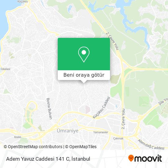 Adem Yavuz Caddesi 141 C harita