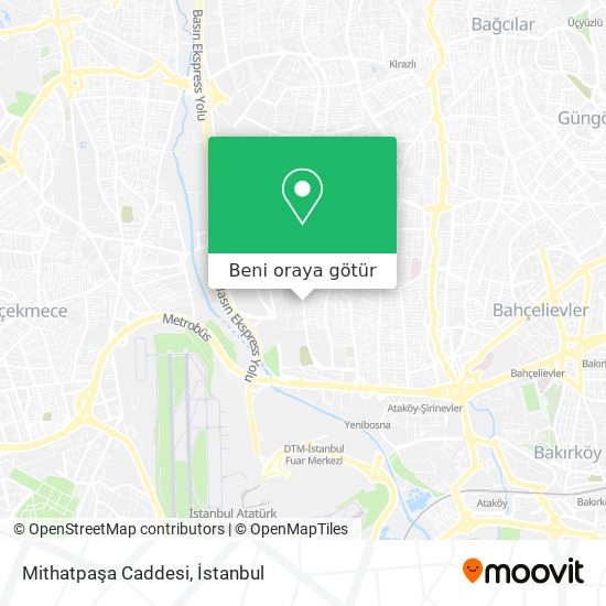 Mithatpaşa Caddesi harita