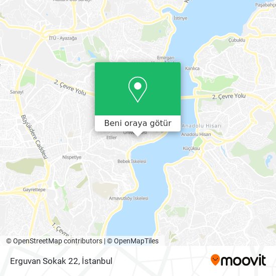Erguvan Sokak 22 harita