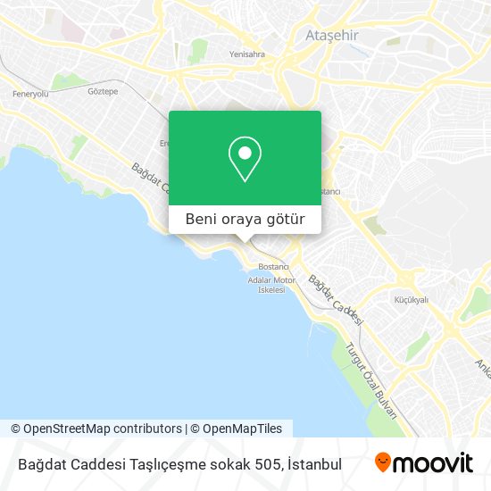 Bağdat Caddesi Taşlıçeşme sokak 505 harita