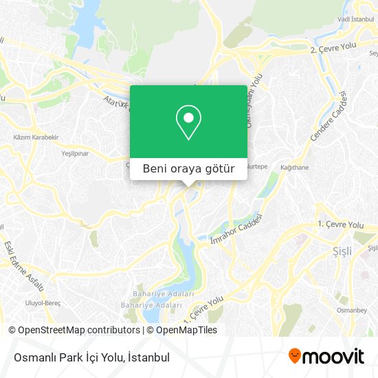 Osmanlı Park İçi Yolu harita