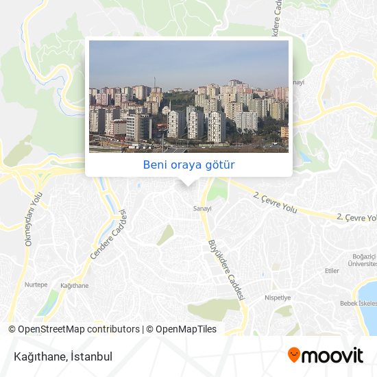 Kağıthane harita