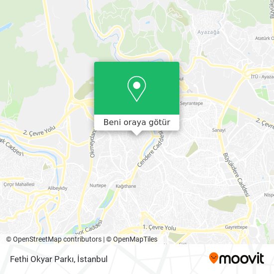 Fethi Okyar Parkı harita