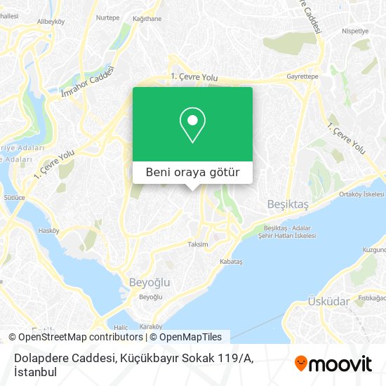 Dolapdere Caddesi, Küçükbayır Sokak 119 / A harita