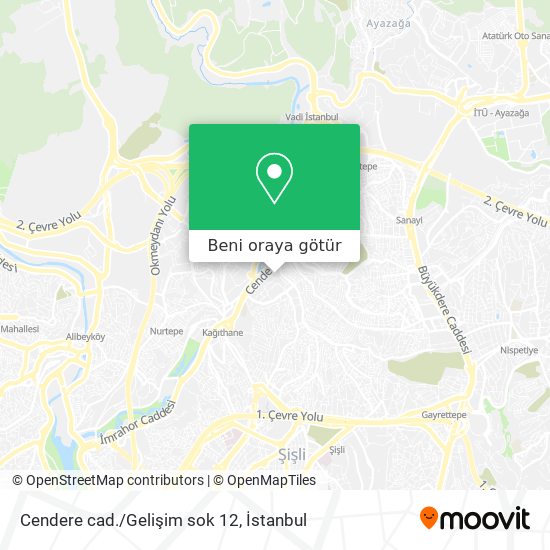 Cendere cad./Gelişim sok 12 harita