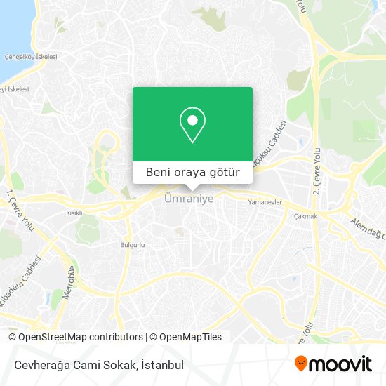 Cevherağa Cami Sokak harita