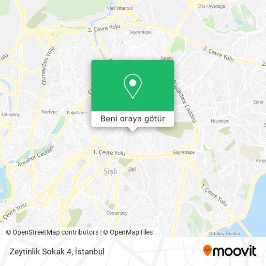 Zeytinlik Sokak 4 harita