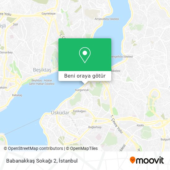 Babanakkaş Sokağı 2 harita