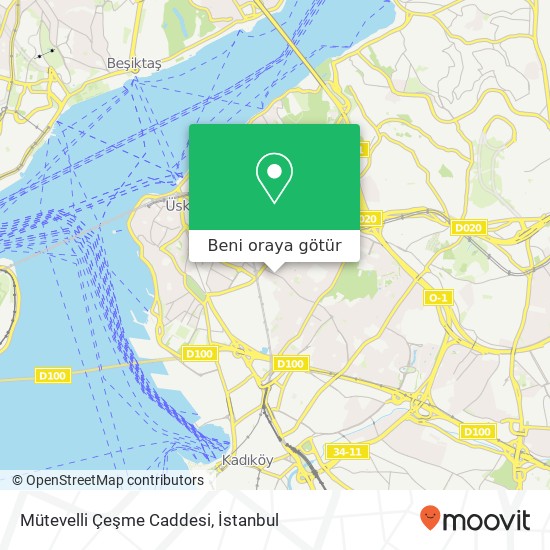 Mütevelli Çeşme Caddesi harita