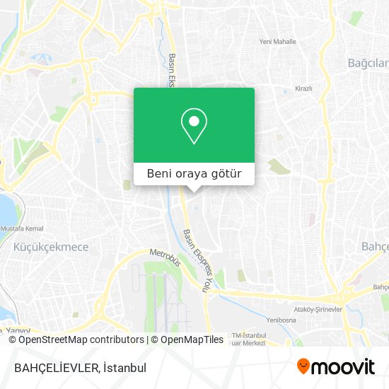 BAHÇELİEVLER harita