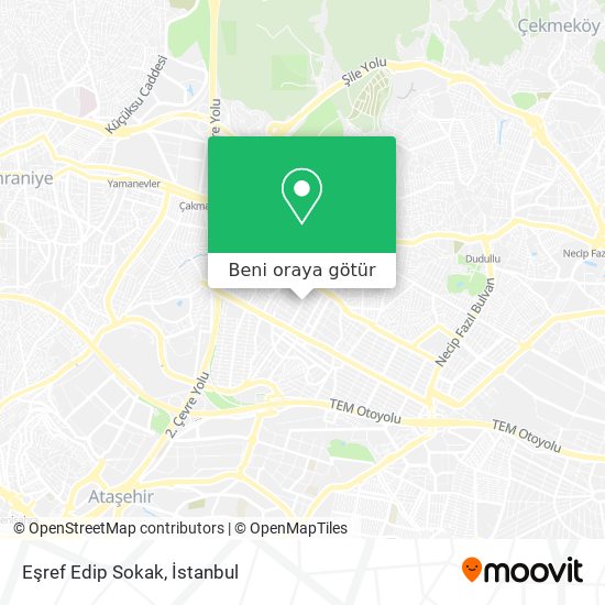 Eşref Edip Sokak harita