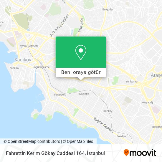 Fahrettin Kerim Gökay Caddesi 164 harita